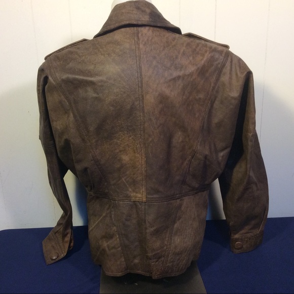 Vintage Distressed Womens Leather Jacket - Picture 3 of 12